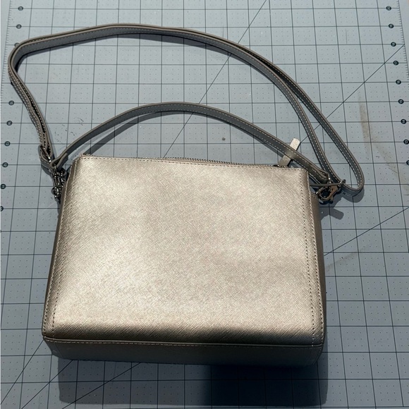 Lo & Sons Handbags - Lo and Sons silver pearl crossbody/convertible bag